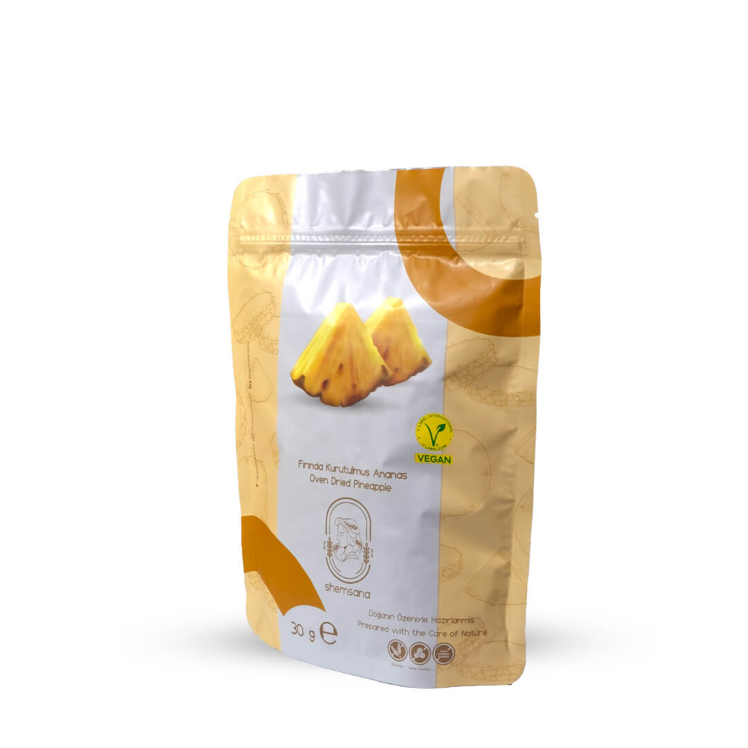 Shemsana Fırında Kurutulmuş Ananas 30 gr Şekersiz Katkısız Meyve Kurusu - Görsel 2